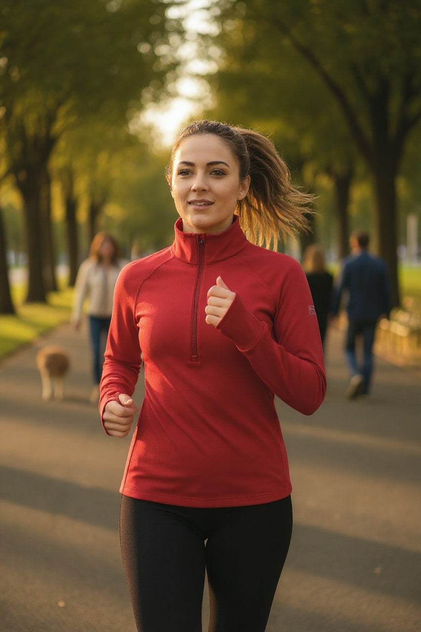 Running jacket Zip Top