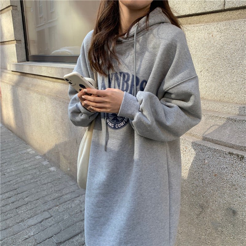 Loose Slim Long Hoodie Sweater