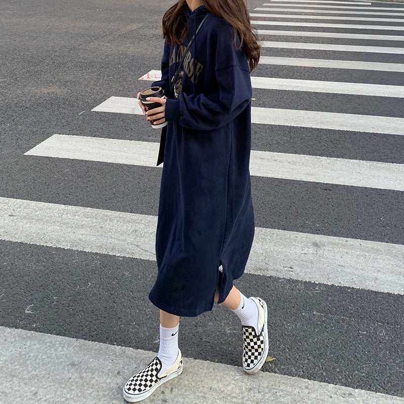 Loose Slim Long Hoodie Sweater