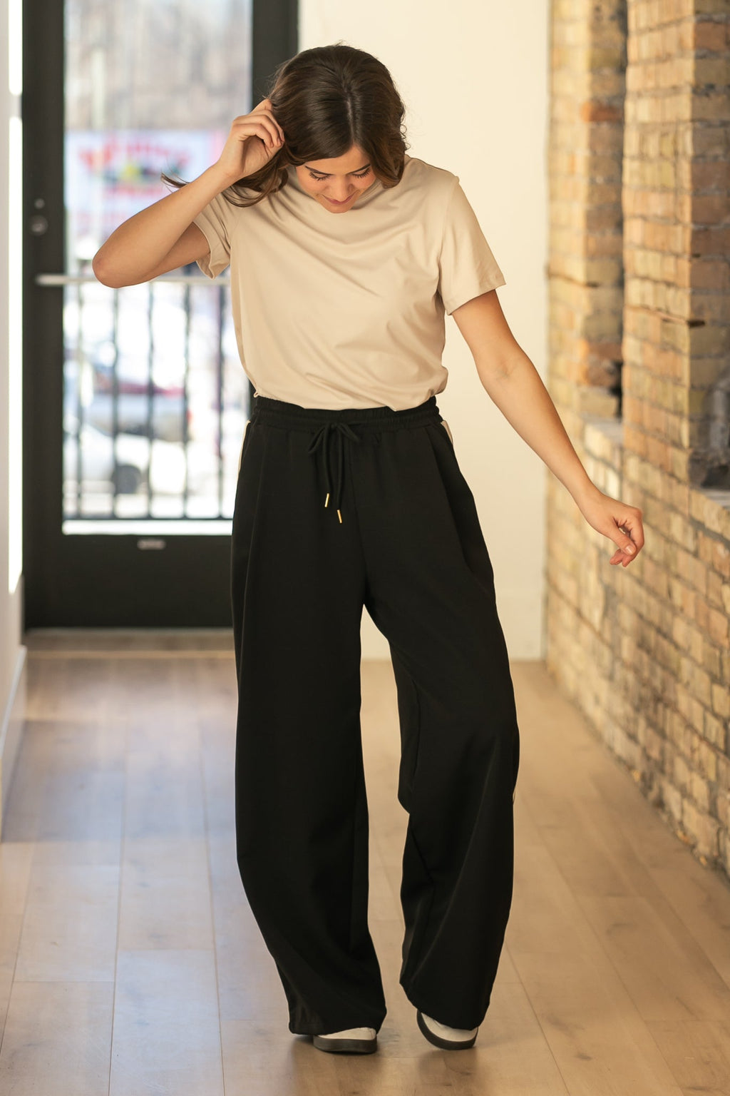 Wide Leg Track Pants