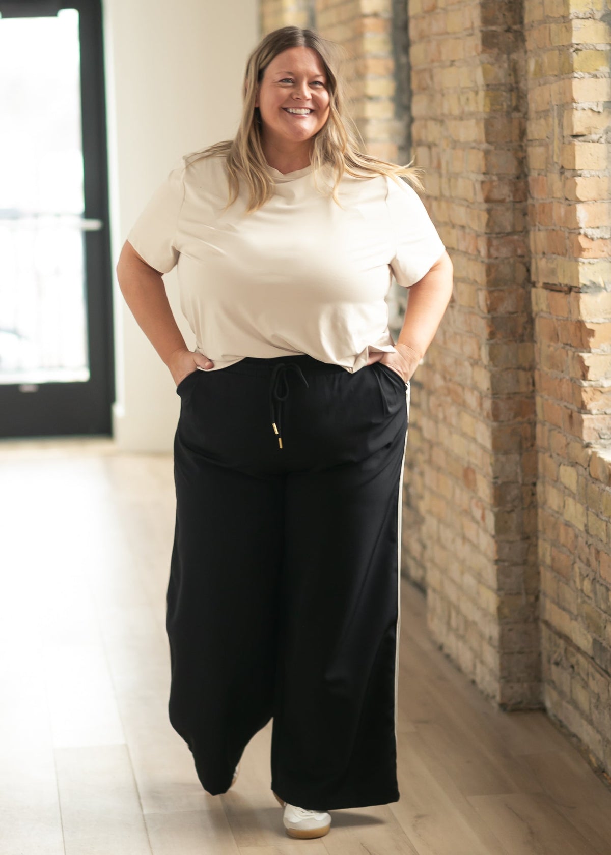 Wide Leg Track Pants