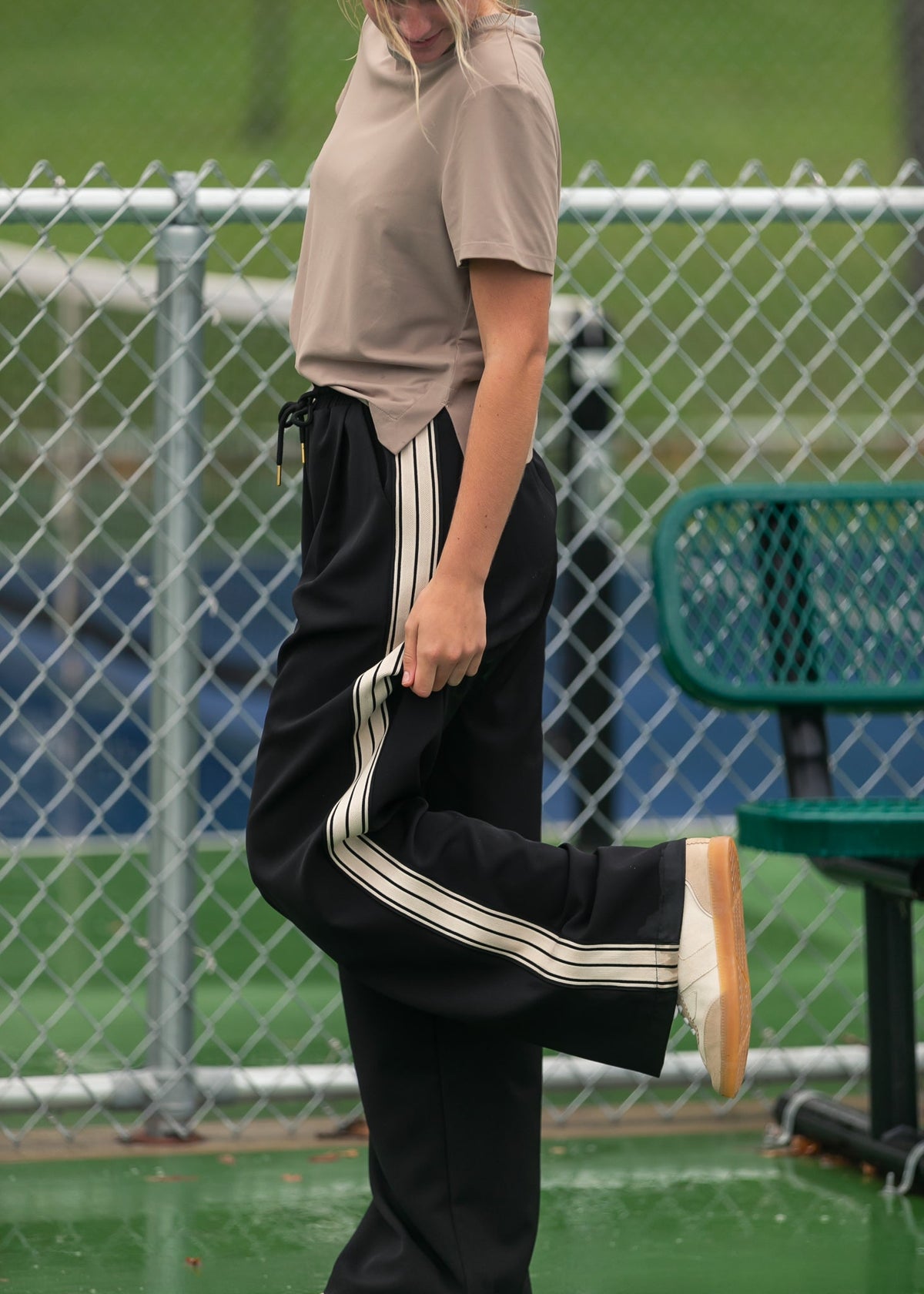 Wide Leg Track Pants