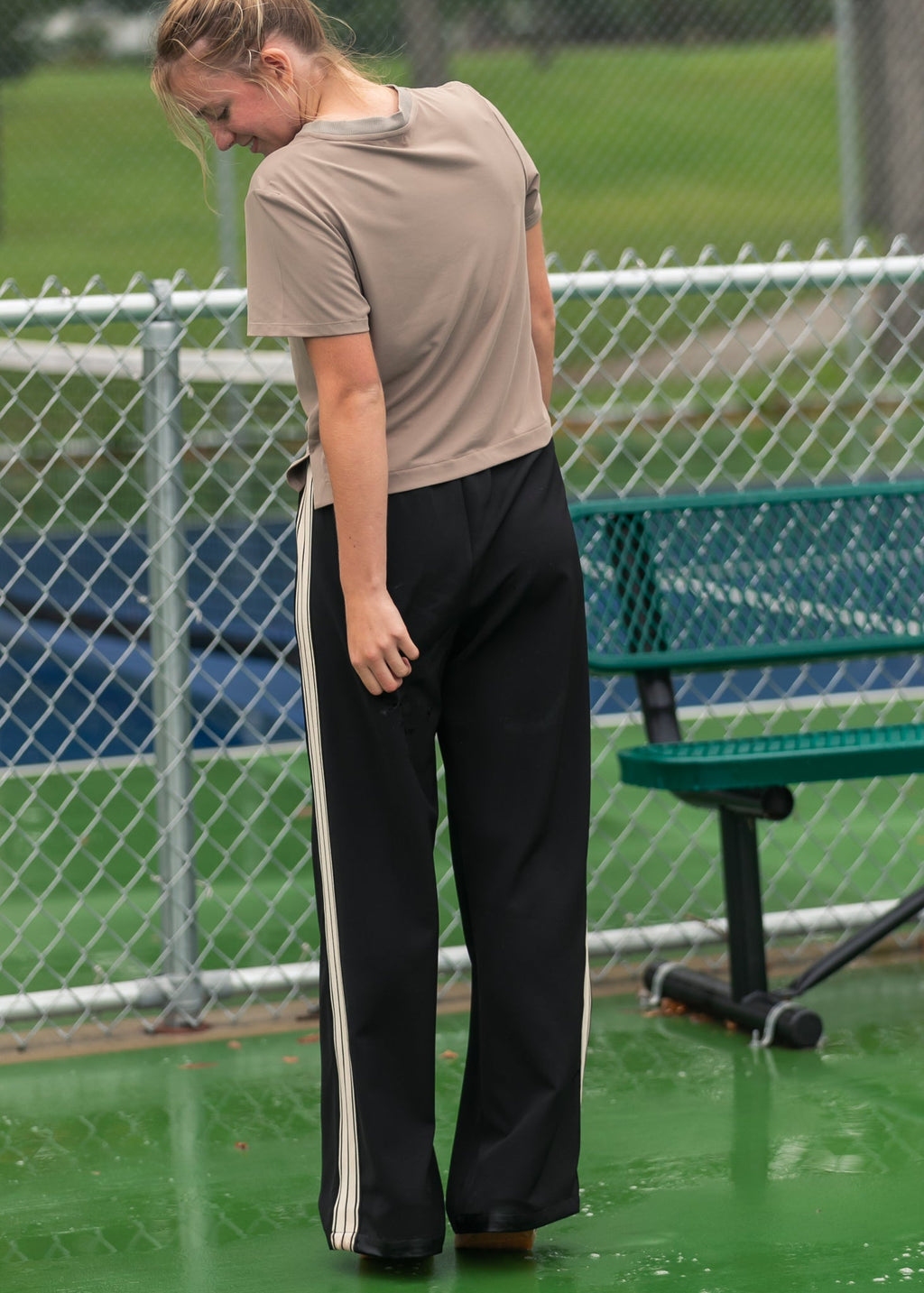Wide Leg Track Pants