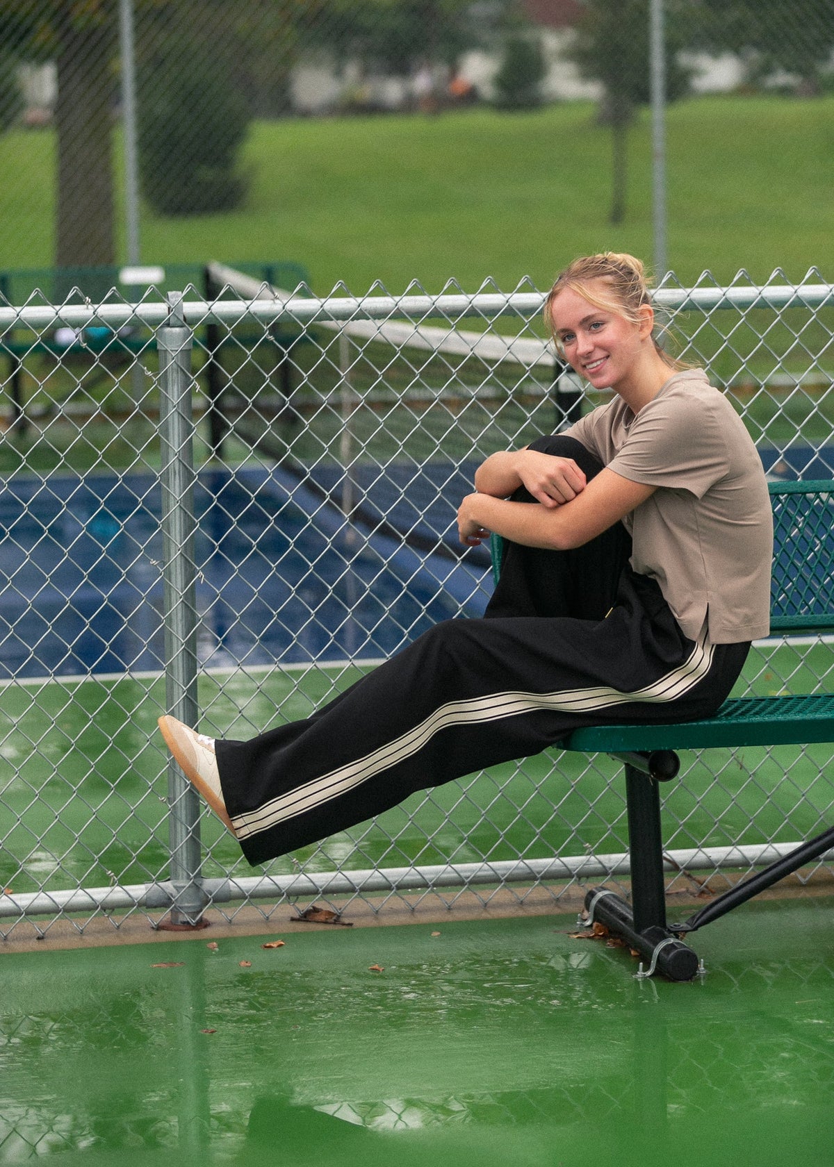 Wide Leg Track Pants